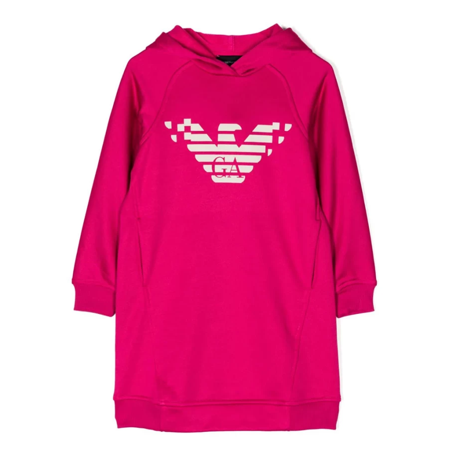 KIDS21 Pink Logo Dress for Kids - Stylish & Comfortable Girls' Dress