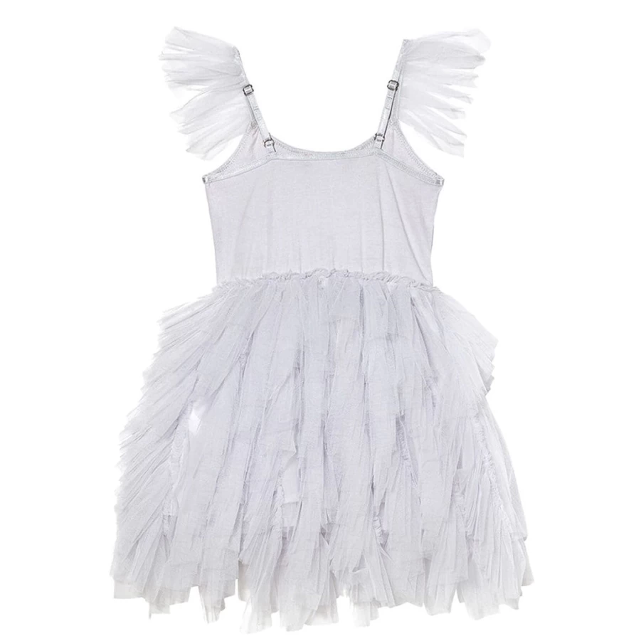 KIDS21 Blue Glitter Tutu Dress for Girls - Sparkly Party Tutu Skirt Outfit