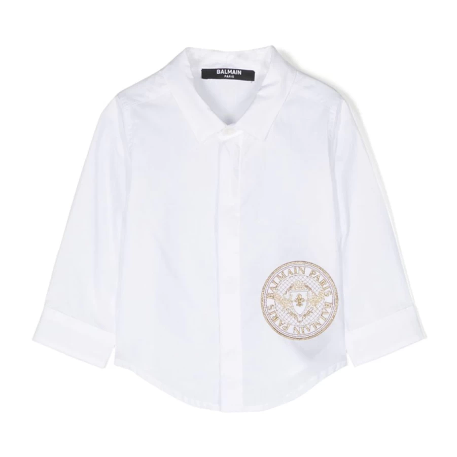 KIDS21 White Logo Shirt for Kids - Premium Cotton Branded Tee