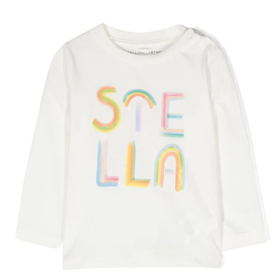 KIDS21 Ivory Rainbow Logo T-Shirt for Kids - Soft Cotton Comfortable Tee