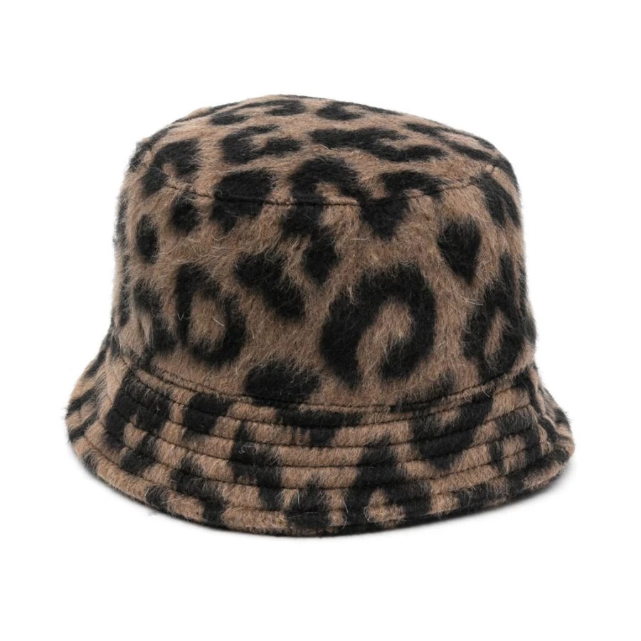 "KIDS21 Brown Leopard Print Hat for Kids - Stylish Animal Design Winter Beanie"