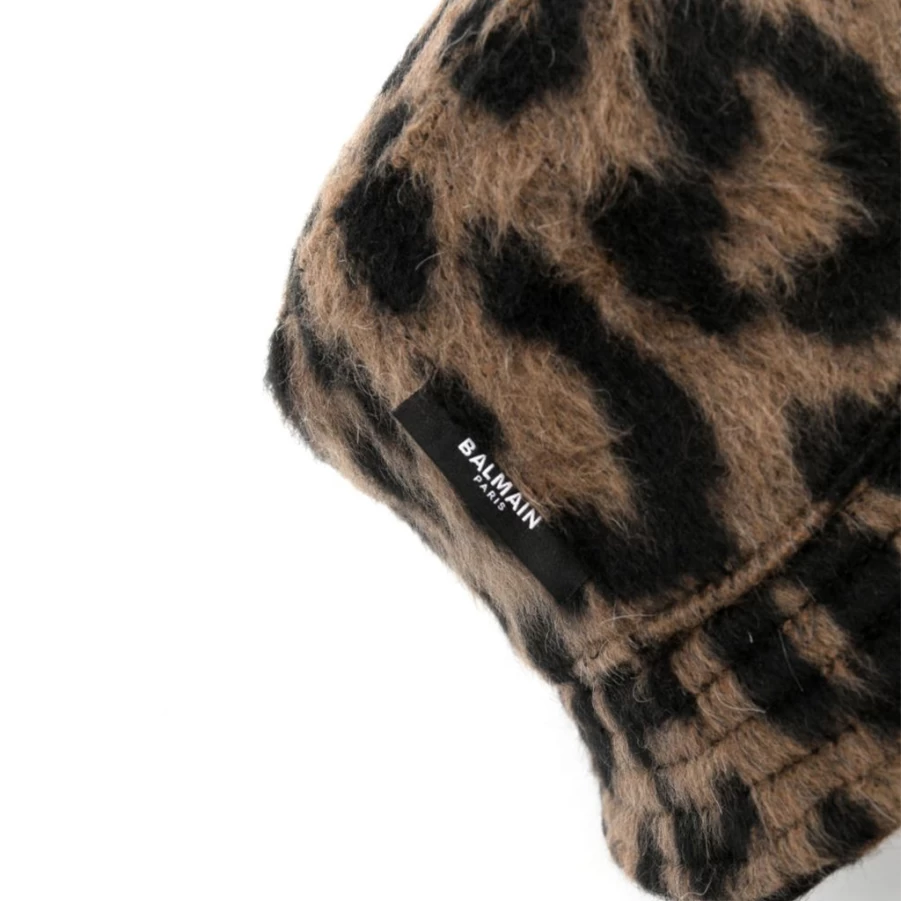 "KIDS21 Brown Leopard Print Hat for Kids - Stylish Animal Design Winter Beanie"