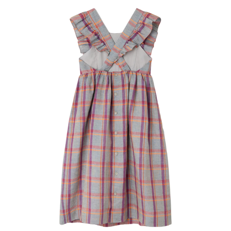 KIDS21 Multi-Colored Frill Sleeve Dress for Girls - Floral Print Summer Dress
