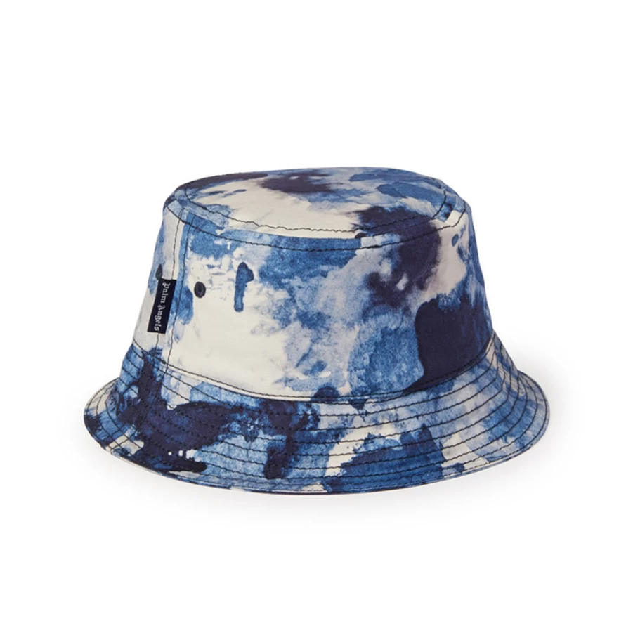 KIDS21 Blue Tie-Dye Bucket Hat for Kids - Stylish & Comfortable Summer Sun Hat