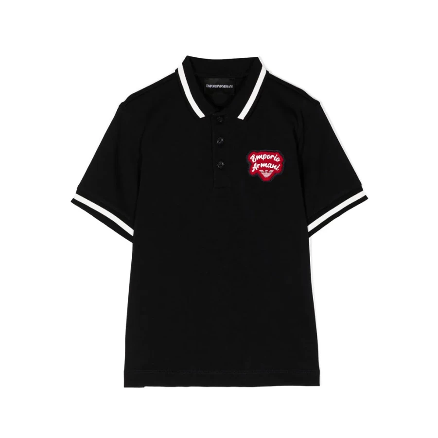 "KIDS21 Men's Classic Black Polo Shirt - Comfortable Cotton Knit Top"