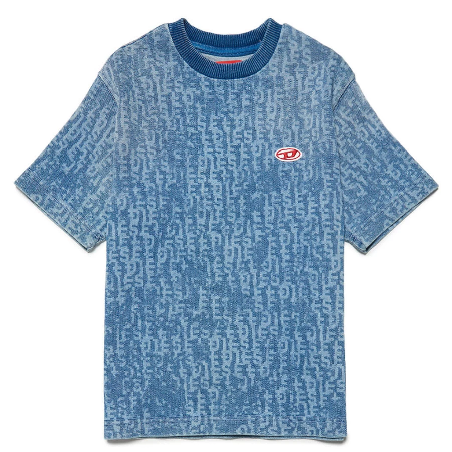 KIDS21 Indigo Printed Logo T-Shirt for Kids - Custom Graphic Tee
