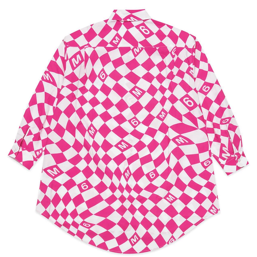 "KIDS21 Pink Check Shirt Dress for Kids - Stylish and Comfortable"