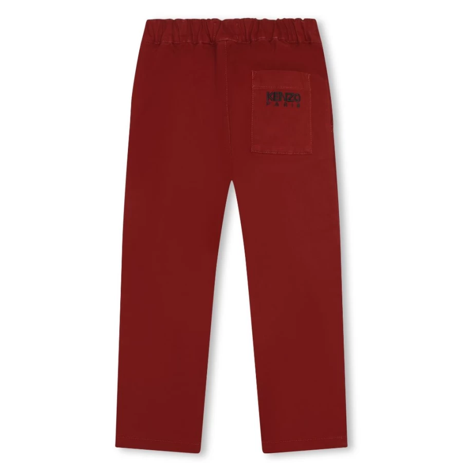 KIDS21 Red Logo Twill Trousers for Kids - Stylish & Comfortable Pants