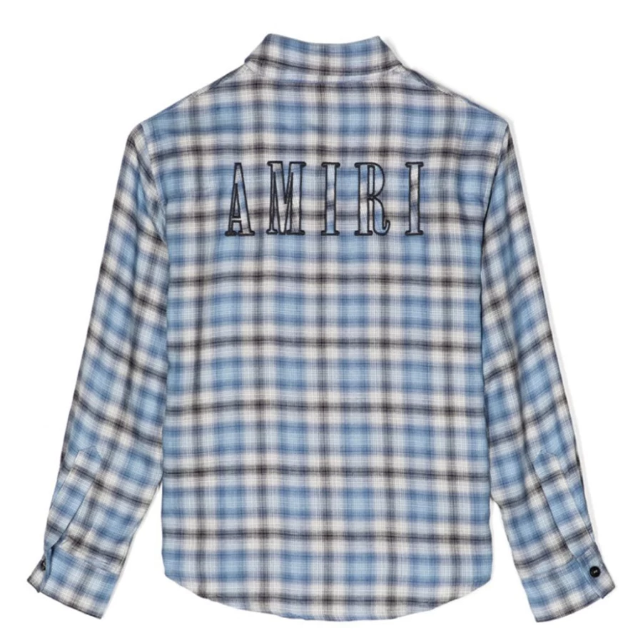 KIDS21 Light Blue Logo Flannel Shirt for Kids - Soft & Stylish Plaid Button-Up