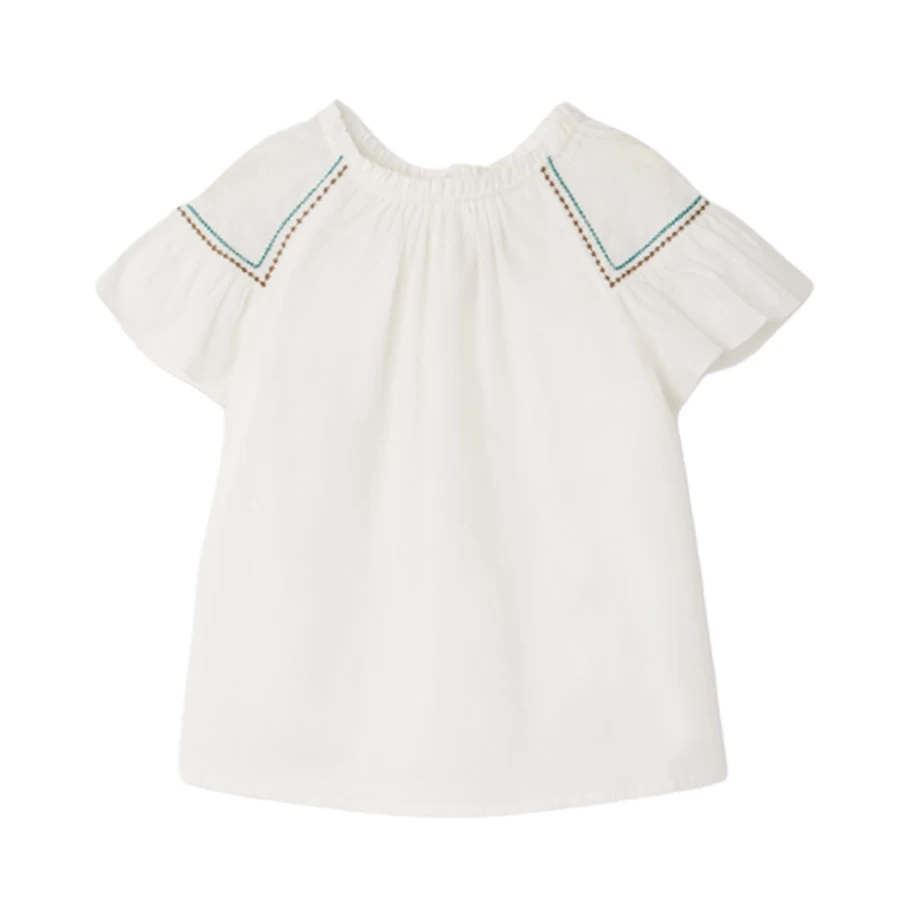 KIDS21 Women's Cinzia Blouse - Elegant White Top for Casual Wear
