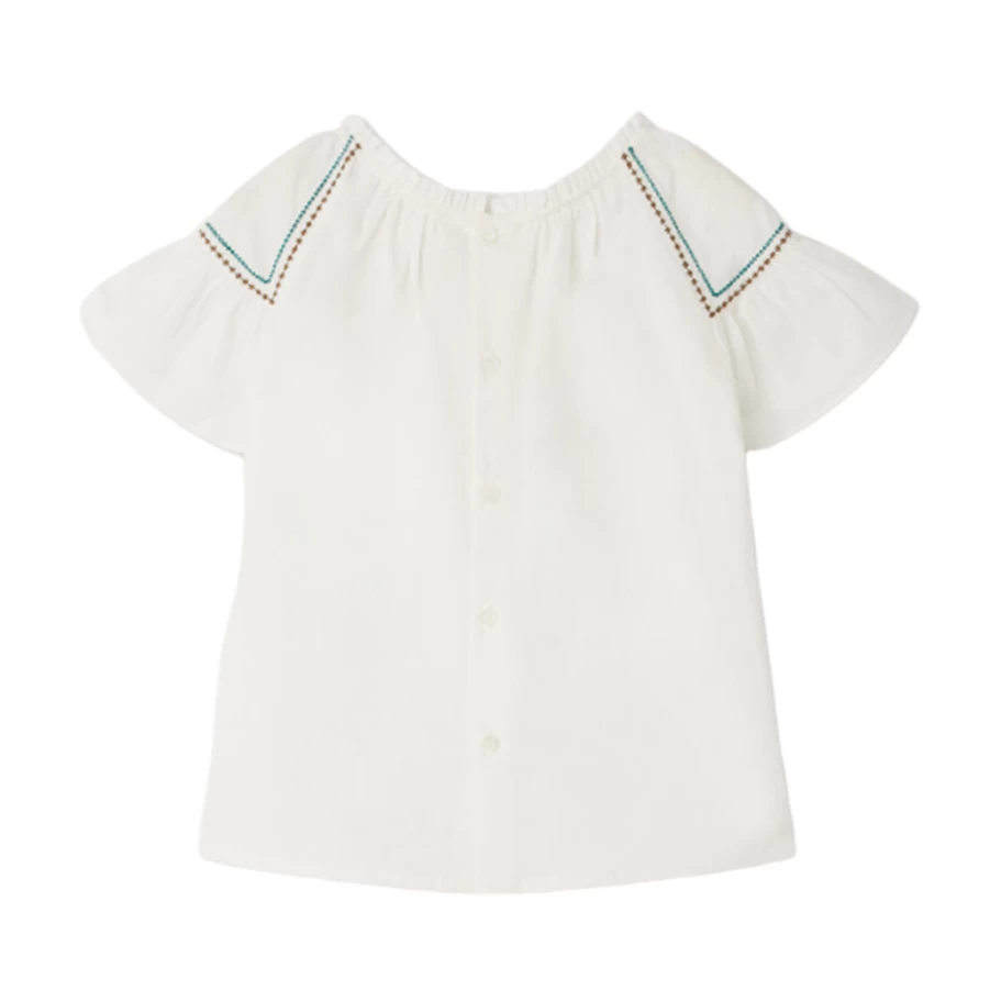 KIDS21 Women's Cinzia Blouse - Elegant White Top for Casual Wear