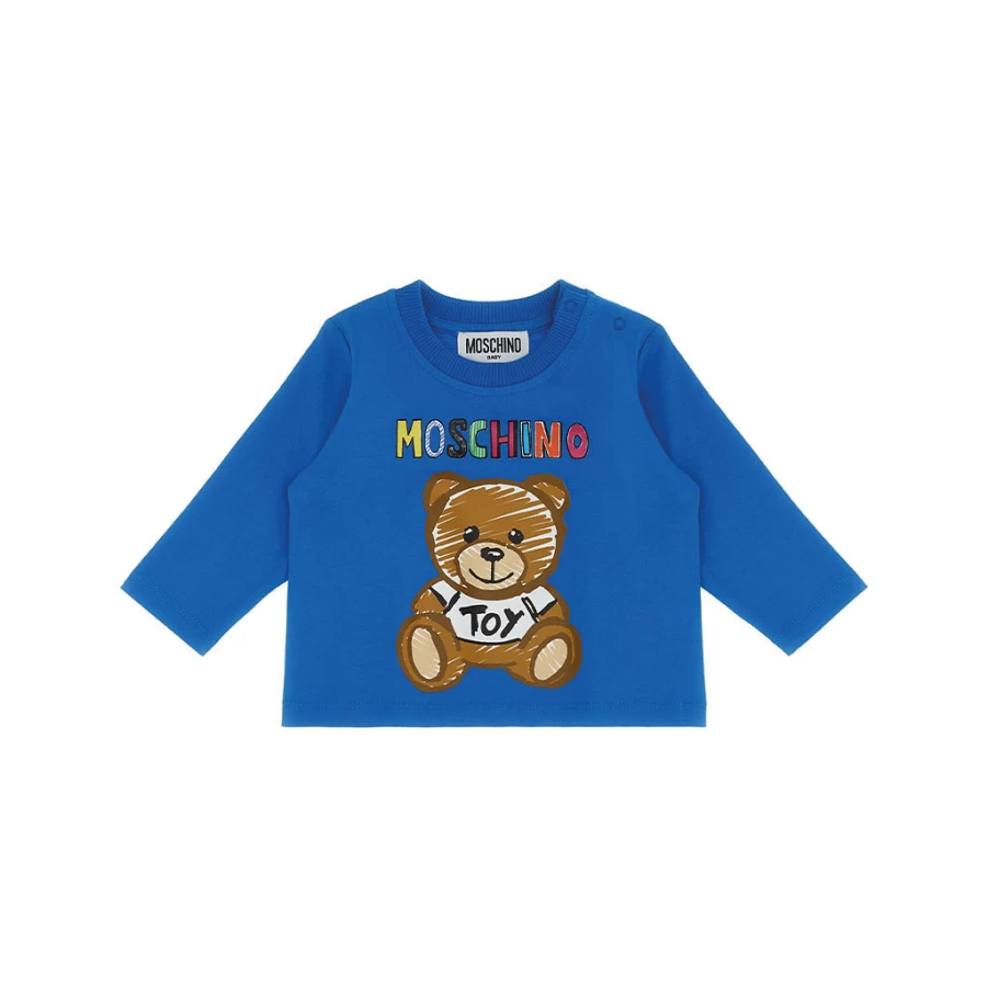 KIDS21 Blue Bear Print Kids T-Shirt - Soft Cotton Cute Animal Graphic Tee for Boys & Girls