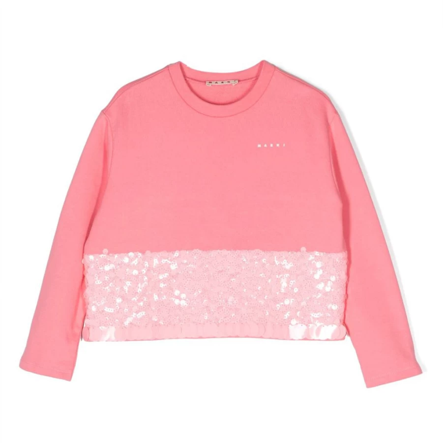 Pink Sequin Sweatshirt for Kids by KIDS21 | Glitter Hoodie for Girls
