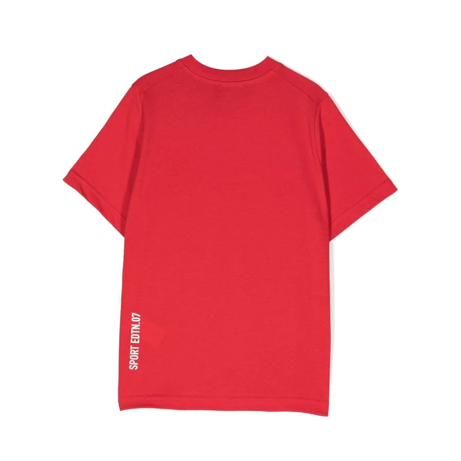 KIDS21 Red Logo T-Shirt for Kids - Comfortable Cotton Tee with Branded Design