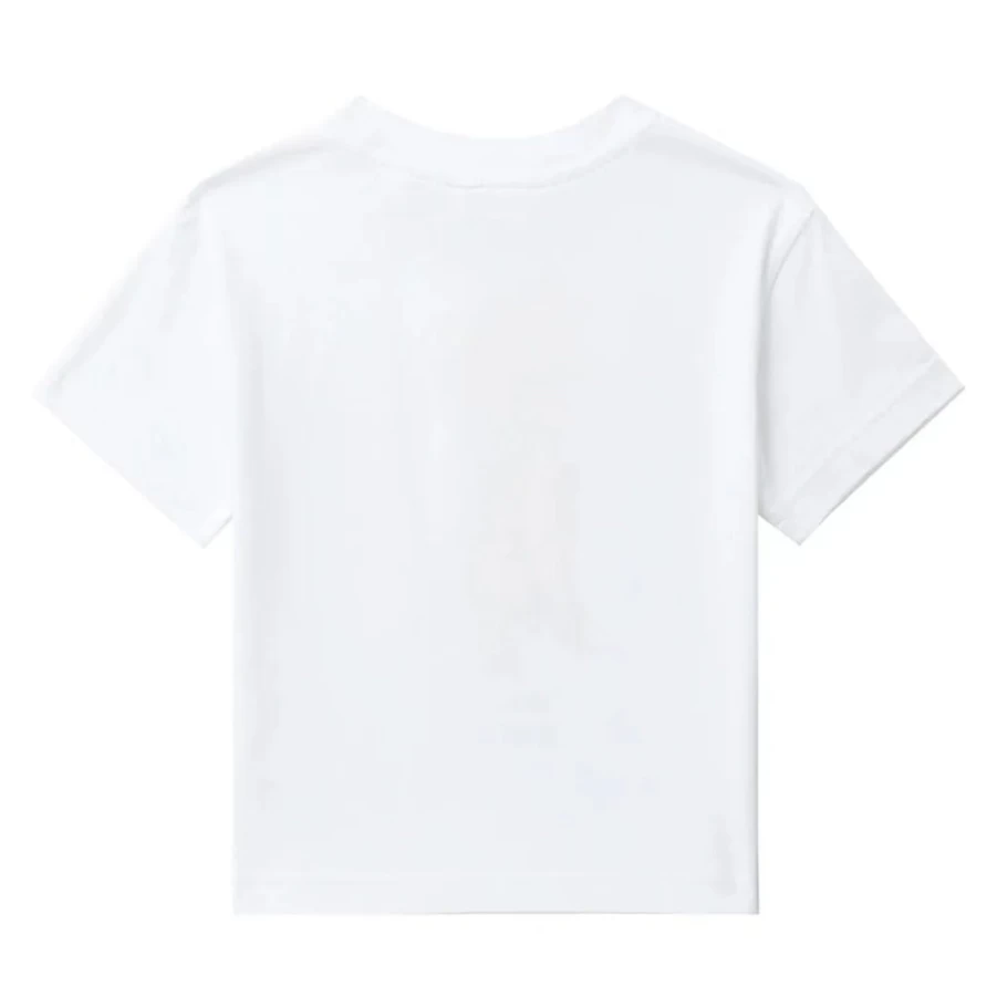 KIDS21 White Dinosaur Punk Graphic Short Sleeve T-Shirt for Kids