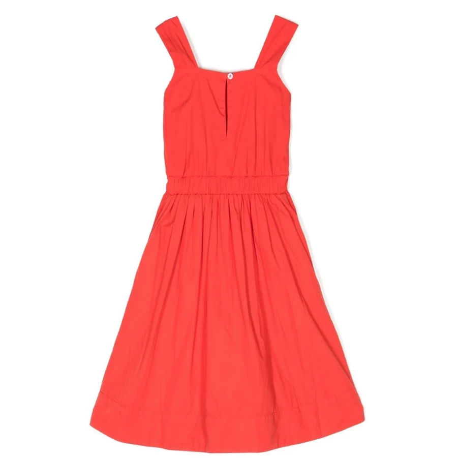 "KIDS21 Red Knot Detail Sundress for Kids - Stylish Summer Dress for Girls"