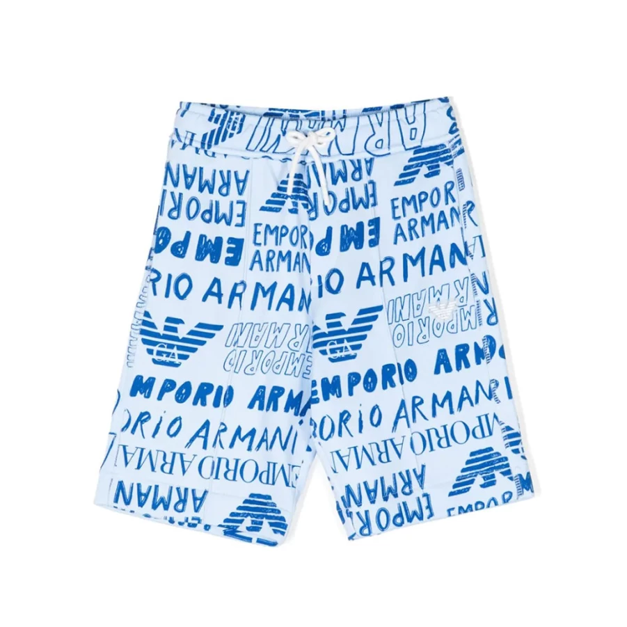 KIDS21 Blue Graphic Shorts for Kids - Stylish & Comfortable Design