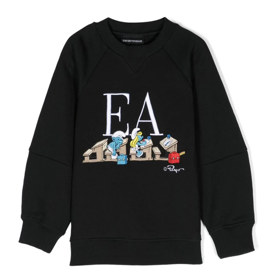 KIDS21 Navy Blue Smurfs Graphic Sweatshirt for Kids