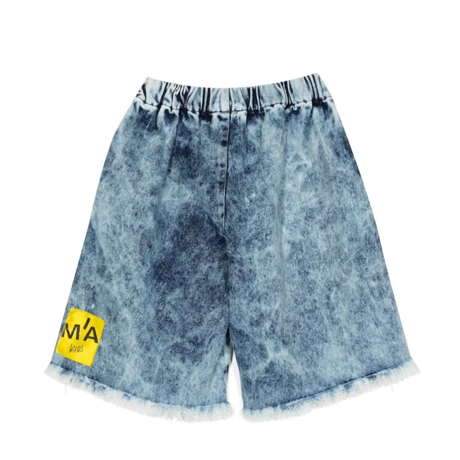 KIDS21 Boys' Indigo Bermuda Shorts for Kids - Comfortable Summer Casual Shorts