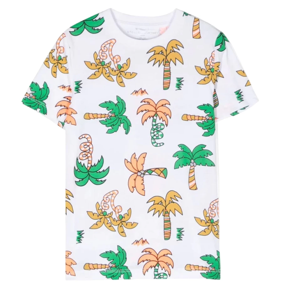 "KIDS21 Multi-Colored Palm And Gecko Graphic T-Shirt For Kids"