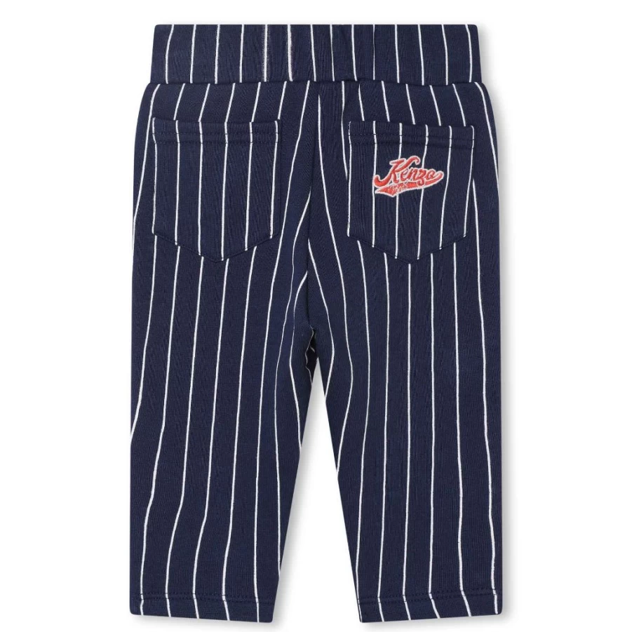 KIDS21 Navy Baseball Striped Sweatpants for Kids - Comfortable Athletic Joggers