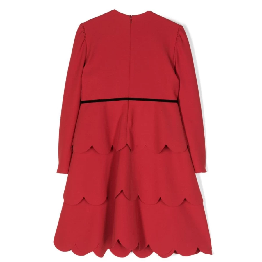 KIDS21 Red Tiered Dress for Girls - Flowy Casual Kids Dress