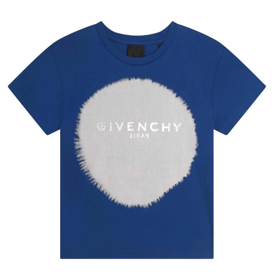 KIDS21 Blue Logo Printed T-Shirt for Kids - Comfortable Cotton Tee with Brand Emblem