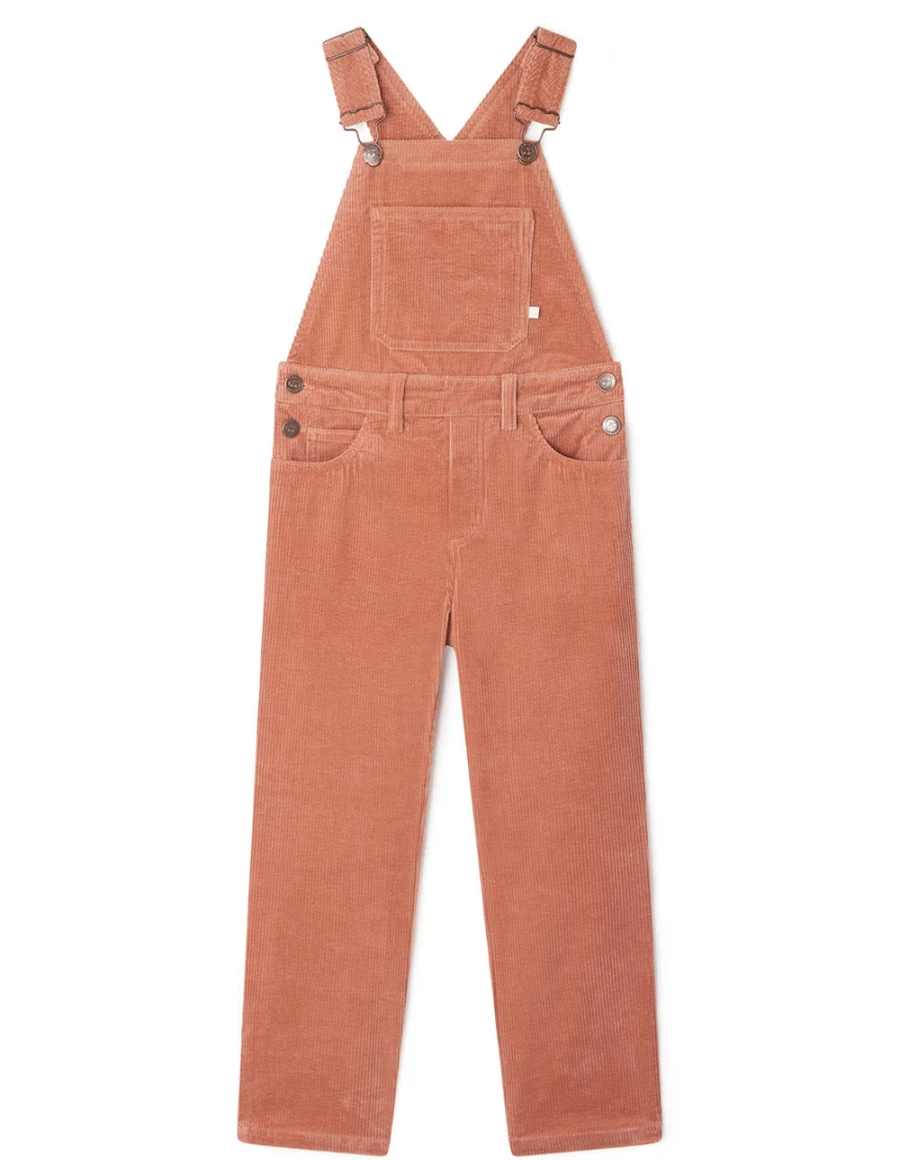 Pink Corduroy Overalls for Kids by KIDS21 - Country Style Denim Dungarees