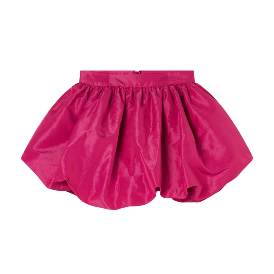 KIDS21 Fuchsia Taffeta Bubble Skirt for Girls - Elegant Party Dress
