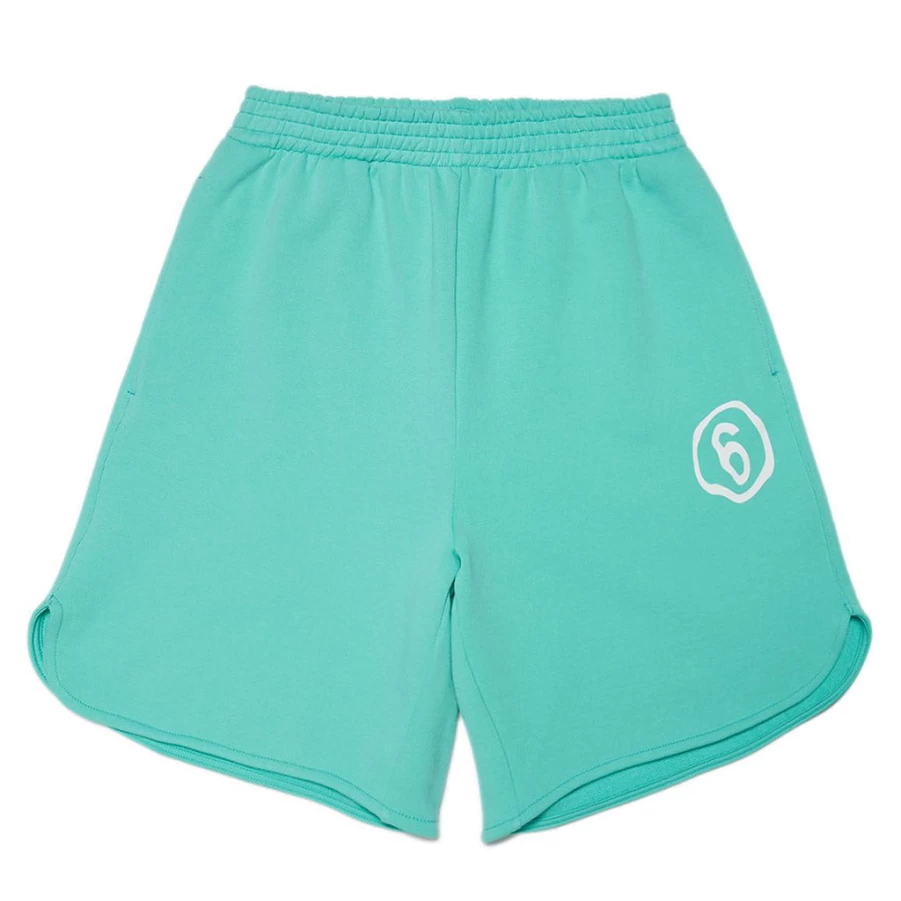 KIDS21 Green Logo Sweat Shorts for Kids - Comfortable Casual Athletic Wear