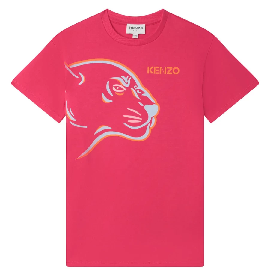 KIDS21 Fuchsia Tiger And Friends Print Dress for Kids - Cute Animal Design