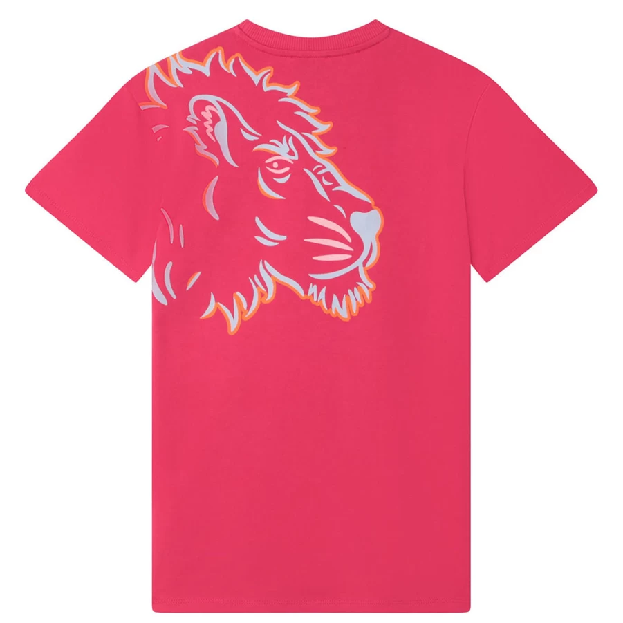KIDS21 Fuchsia Tiger And Friends Print Dress for Kids - Cute Animal Design