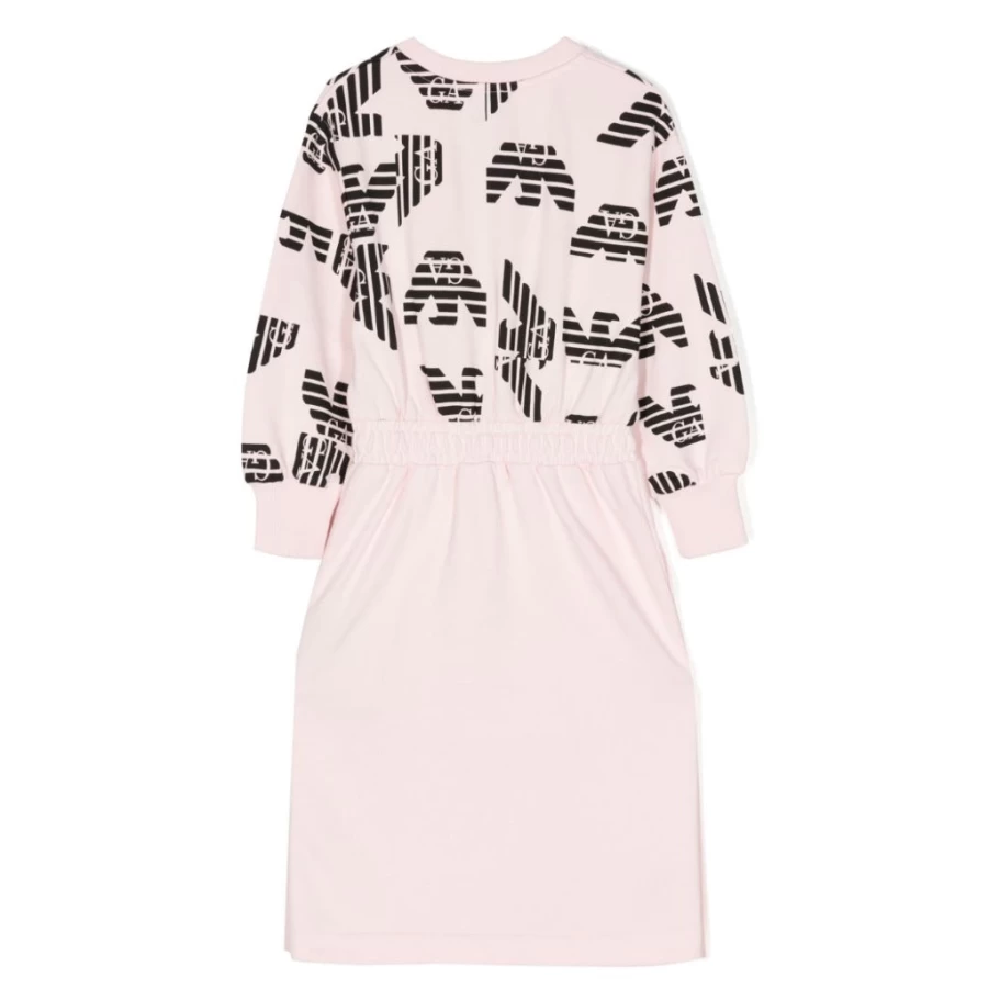 "KIDS21 Pink Jersey Fleece Dress for Kids - Soft & Comfortable Girls' Winter Dress"