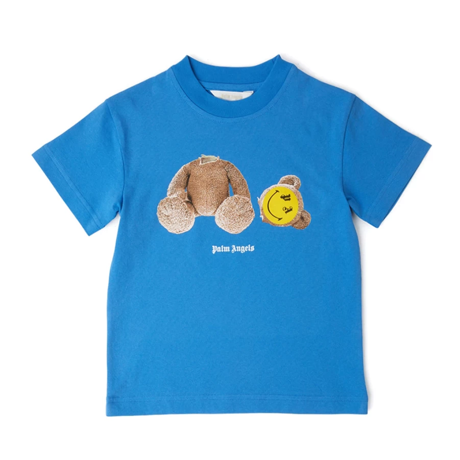 "KIDS21 Blue Bear Graphic T-Shirt for Kids - Cute Animal Print Tee"
