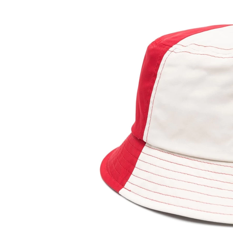 KIDS21 Red Logo Bucket Hat for Kids - Adjustable Cotton Unisex Sun Hat