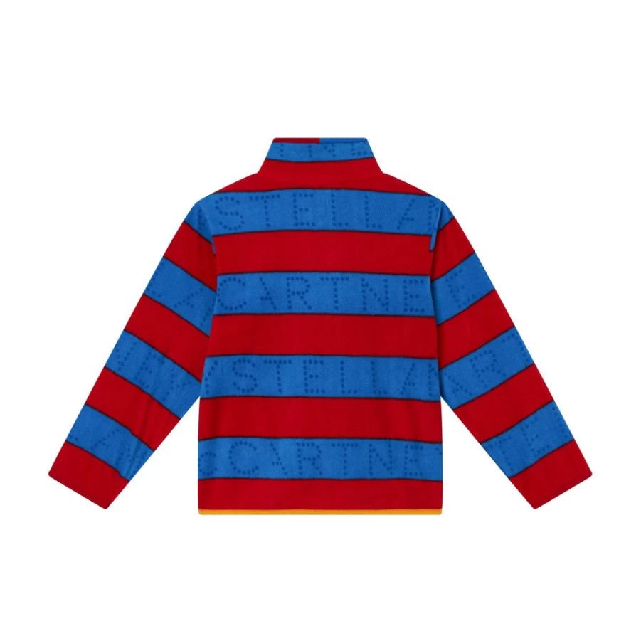 KIDS21 Black Logo Stripes Snow Cardigan for Kids - Warm Winter Knitwear