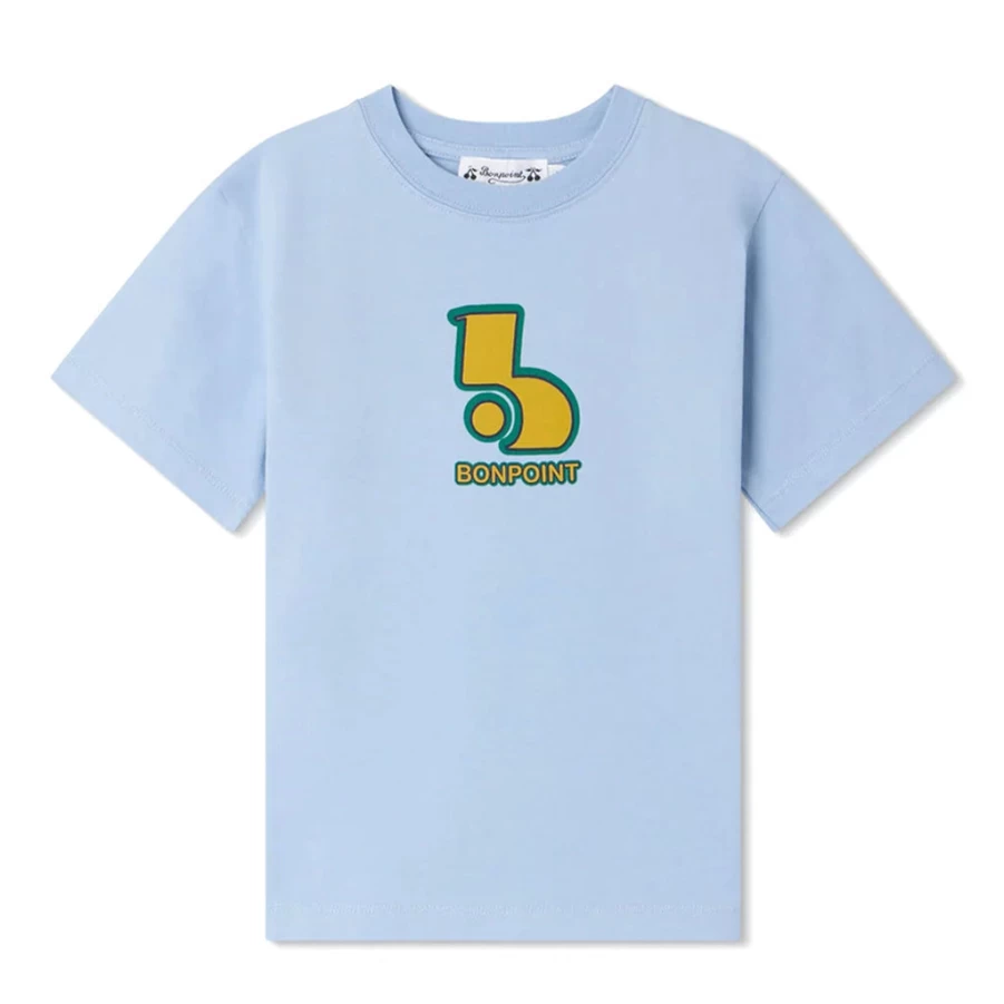 KIDS21 Light Blue Thibald Graphic T-Shirt for Kids - Soft Cotton Casual Tee