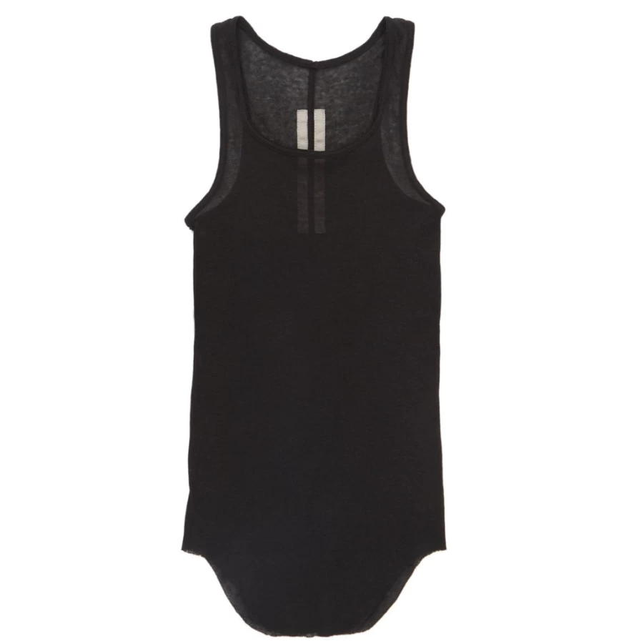 KIDS21 Black Basic Rib Tank Top for Kids - Soft Cotton Stretch Fit Comfortable Casual Wear