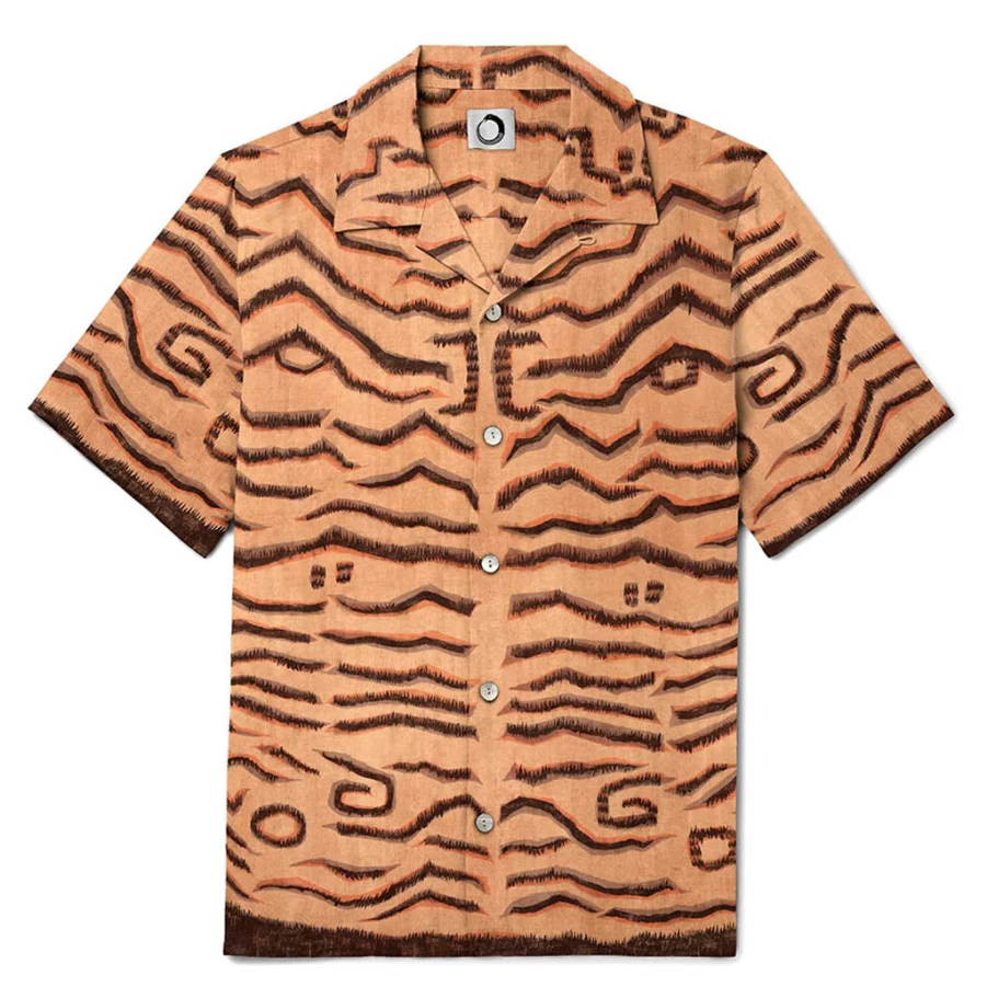 KIDS21 Orange Tora Short Sleeve Shirt for Kids - Comfortable & Stylish Summer Top