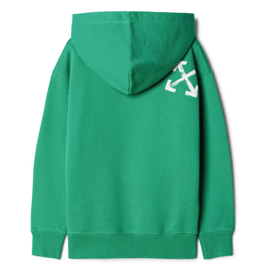 KIDS21 Green Paint Script Hoodie for Kids - Stylish & Comfortable Pullover