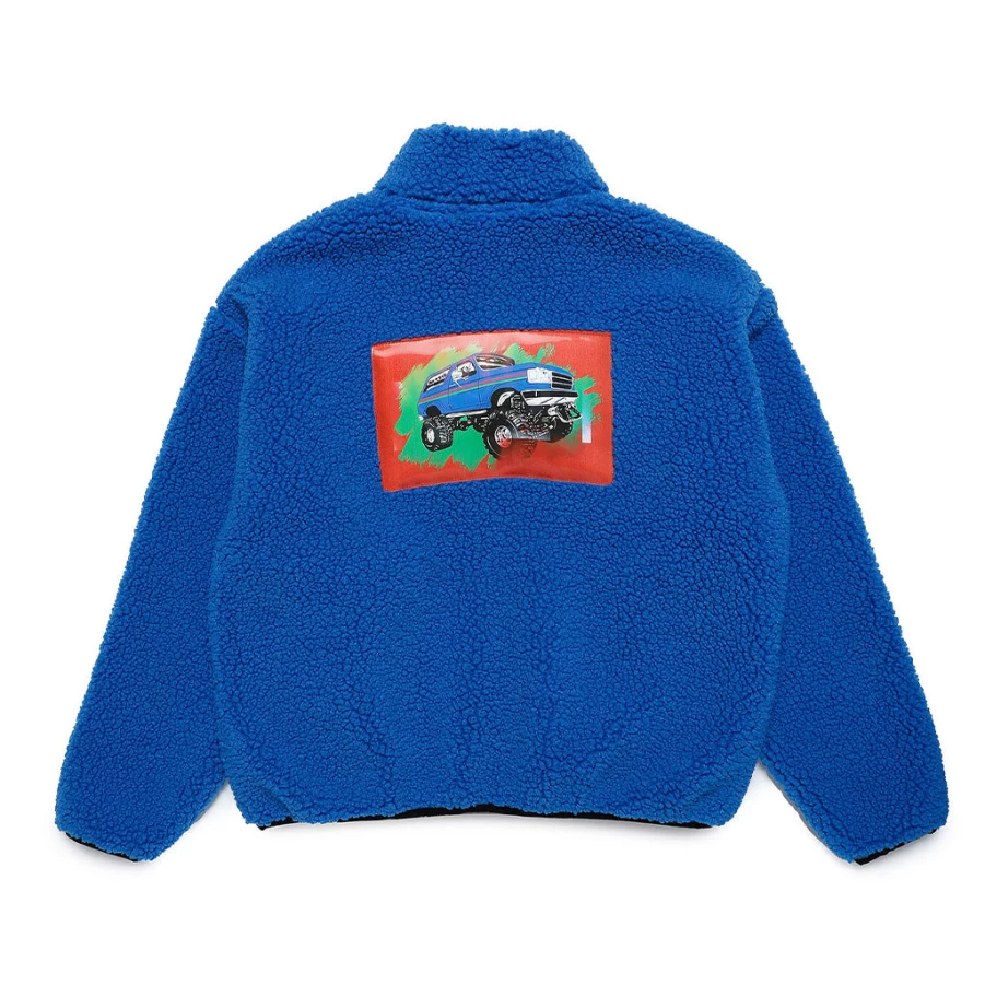 "KIDS21 Blue Furry Jacket for Kids - Cozy Winter Outerwear"