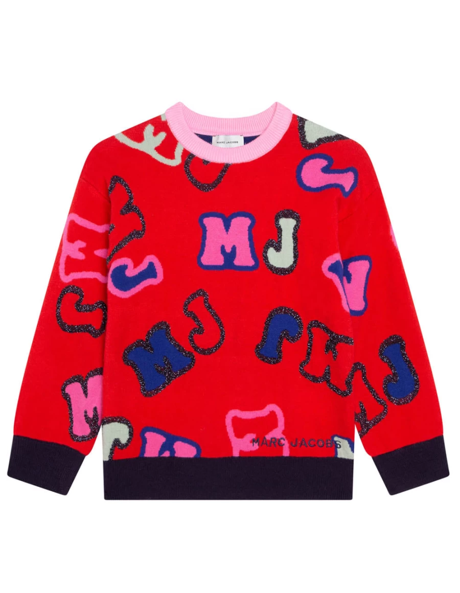 "KIDS21 Red Logo Sweater for Kids - Stylish & Comfortable Pullover"