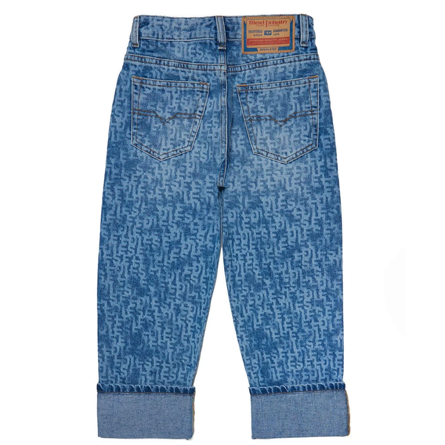 KIDS21 Indigo Printed Denim Jeans for Kids - Stylish & Comfortable