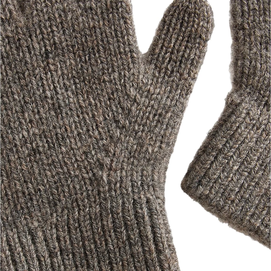 KIDS21 Birk Gloves for Kids - Brown Leather Winter Gloves for Boys & Girls