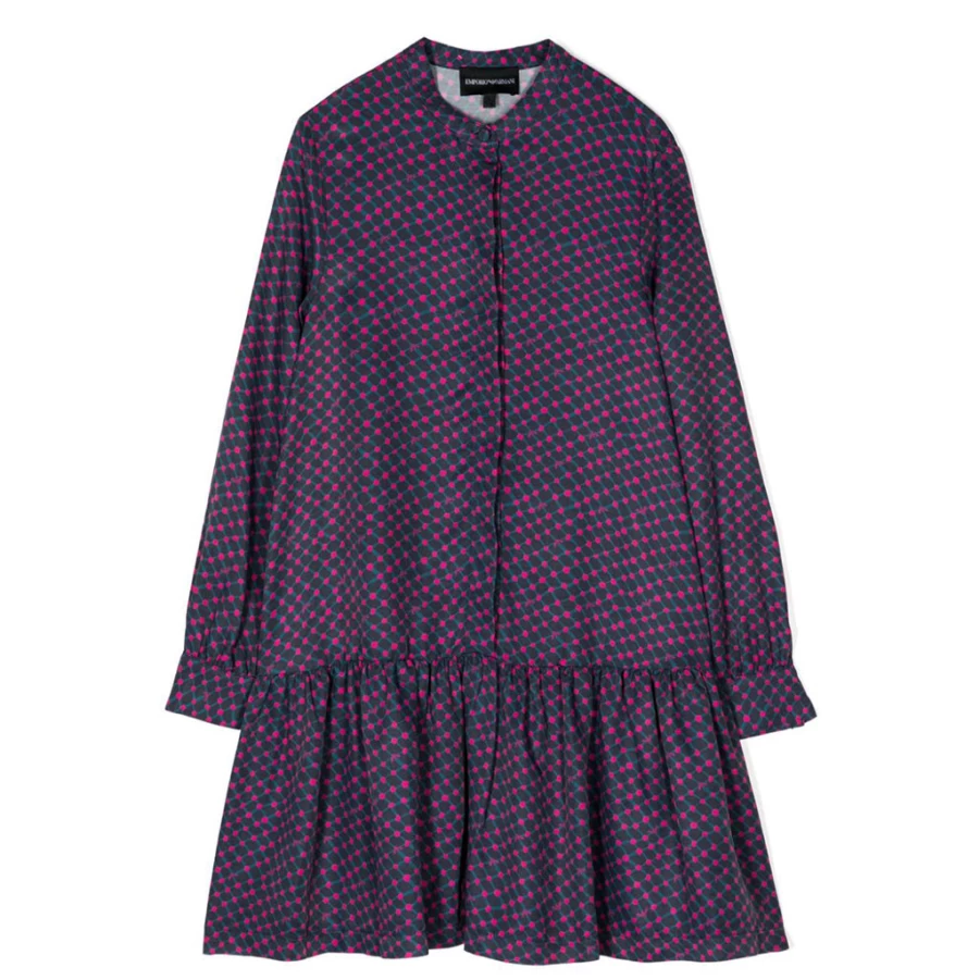 KIDS21 Purple Floral Printed Dress for Girls - Elegant Kids Fashion