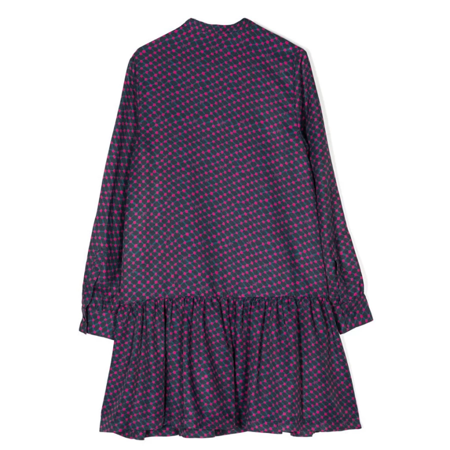 KIDS21 Purple Floral Printed Dress for Girls - Elegant Kids Fashion