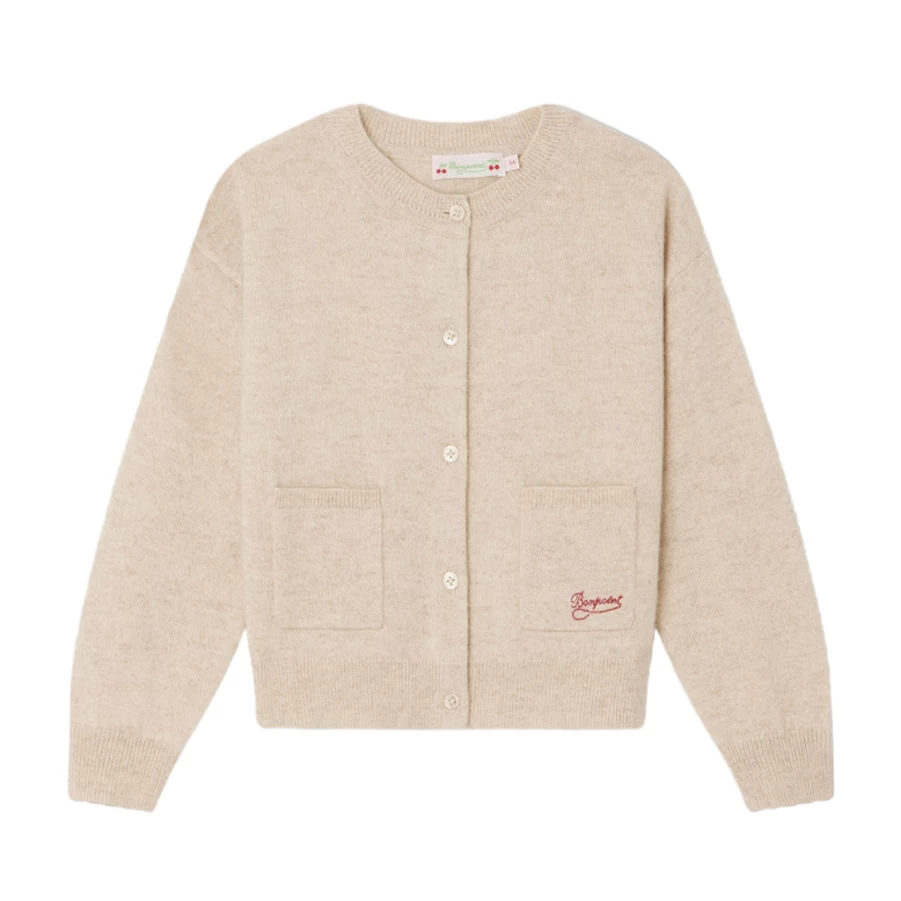 KIDS21 Dabara Beige Cardigan for Kids - Soft & Stylish Knit Sweater