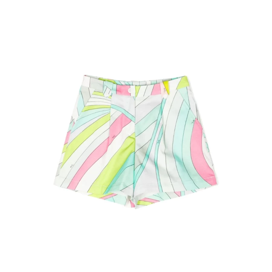 KIDS21 Green Printed Shorts for Kids - Stylish & Comfortable Summer Wear