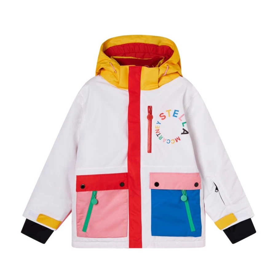 KIDS21 Multi-Colored Colour-Block Snow Jacket for Kids - Winter Waterproof Insulated Outerwear