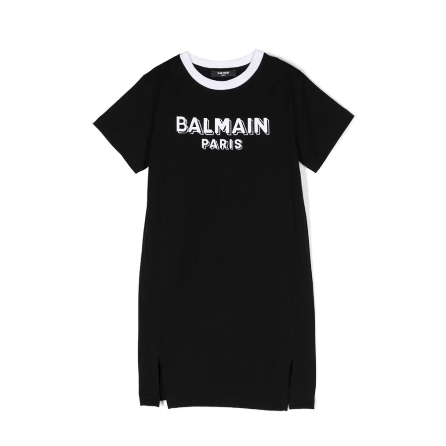 KIDS21 Black T-Shirt Dress for Kids - Comfortable Casual Wear
